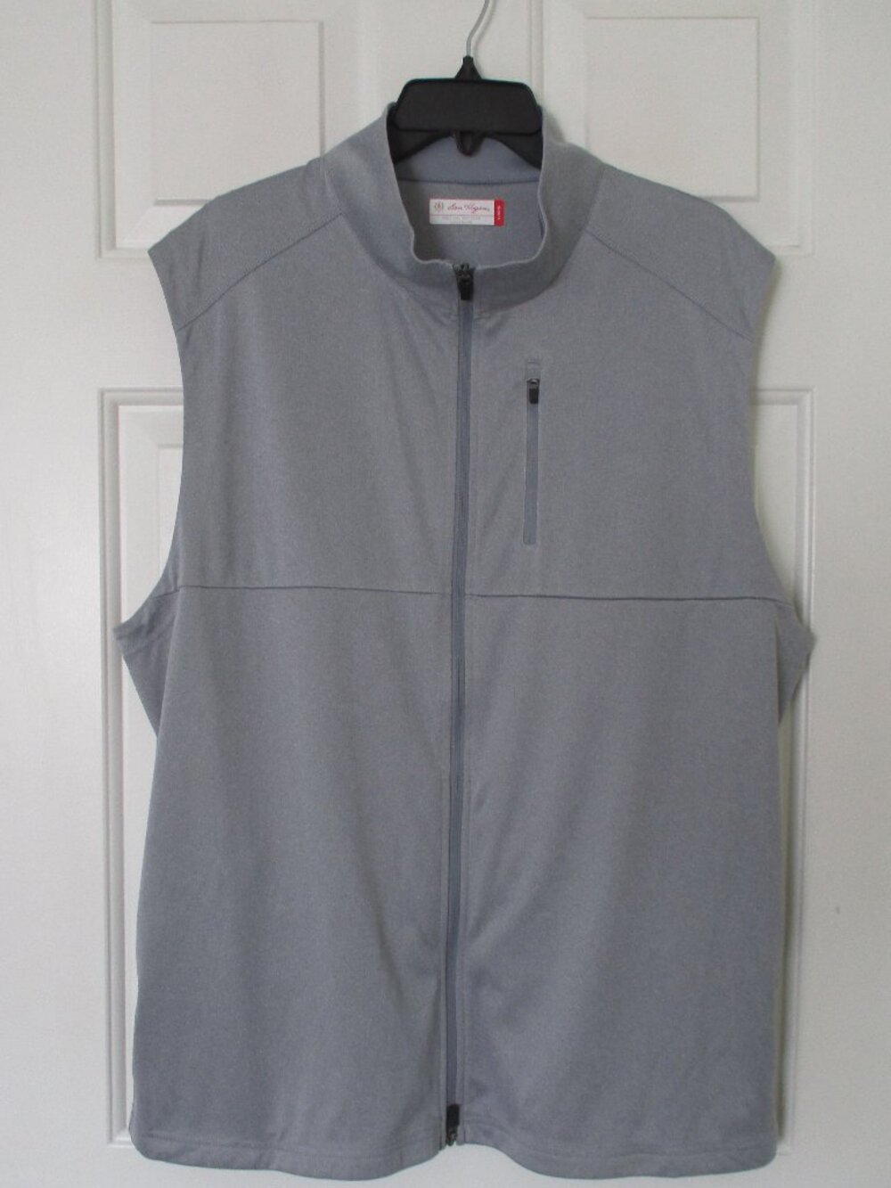 Ben Hogan Mens Sleeveless Full Zip Gray Golf Vest w/3 Pockets NWOT - Size Large